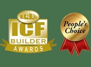 Insulated Concrete Formwork Builder Award and People's Choice recognition for The Fell Partnership Nudura ICF